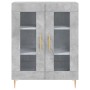 Aparador alto madera contrachapada gris hormigón 69,5x34x180 cm de vidaXL, Aparadores - Ref: Foro24-3189305, Precio: 144,86 €...