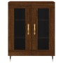 Aparador alto madera contrachapada marrón roble 69,5x34x180 cm de vidaXL, Aparadores - Ref: Foro24-3189300, Precio: 143,35 €,...