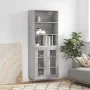 High sideboard sonoma gray plywood 69.5x34x180 cm by vidaXL, Sideboards - Ref: Foro24-3189307, Price: 133,62 €, Discount: %