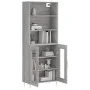 High sideboard sonoma gray plywood 69.5x34x180 cm by vidaXL, Sideboards - Ref: Foro24-3189307, Price: 133,62 €, Discount: %