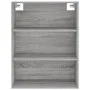 High sideboard sonoma gray plywood 69.5x34x180 cm by vidaXL, Sideboards - Ref: Foro24-3189307, Price: 133,62 €, Discount: %