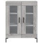 Aparador alto madera contrachapada gris sonoma 69,5x34x180 cm de vidaXL, Aparadores - Ref: Foro24-3189323, Precio: 148,02 €, ...
