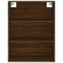 Aparador alto madera contrachapada marrón roble 69,5x34x180 cm de vidaXL, Aparadores - Ref: Foro24-3189524, Precio: 174,13 €,...