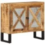 Aparador de madera maciza de mango y metal 80x30x71 cm by vidaXL, Sideboards - Ref: Foro24-355842, Price: 213,71 €, Discount: %