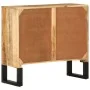 Aparador de madera maciza de mango y metal 80x30x71 cm by vidaXL, Sideboards - Ref: Foro24-355842, Price: 213,71 €, Discount: %
