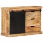 Aparador de madera maciza de mango sin tratar 80x30x55 cm de vidaXL, Aparadores - Ref: Foro24-355844, Precio: 209,57 €, Descu...