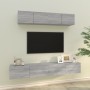 Set de muebles para TV 4 pzas madera contrachapada gris Sonoma en Muebles TV | Comprar online en Foru.es
