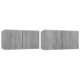 Set de muebles para TV 4 pzas madera contrachapada gris Sonoma en Muebles TV | Comprar online en Foru.es