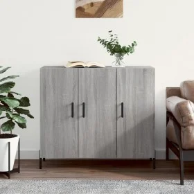 Sonoma Sideboard aus grauem Holzwerkstoff 90x34x80 cm von vidaXL, Sideboards - Ref: Foro24-828122, Preis: 85,57 €, Rabatt: %
