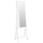 Espejo de pie con joyero y luces LED blanco de vidaXL, Espejos - Ref: Foro24-353265, Precio: 141,29 €, Descuento: %