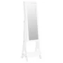Espejo de pie con joyero y luces LED blanco de vidaXL, Espejos - Ref: Foro24-353265, Precio: 138,87 €, Descuento: %