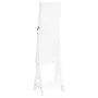 Espejo de pie con joyero y luces LED blanco de vidaXL, Espejos - Ref: Foro24-353265, Precio: 138,87 €, Descuento: %