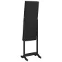 Espejo de pie con joyero y luces LED negro de vidaXL, Espejos - Ref: Foro24-353263, Precio: 127,98 €, Descuento: %