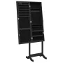 Espejo de pie con joyero y luces LED negro de vidaXL, Espejos - Ref: Foro24-353263, Precio: 127,98 €, Descuento: %