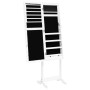 Espejo de pie con joyero y luces LED blanco de vidaXL, Espejos - Ref: Foro24-353259, Precio: 146,22 €, Descuento: %