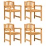 Juego de comedor para jardín 5 piezas madera maciza de teca de vidaXL, Conjuntos de jardín - Ref: Foro24-3157927, Precio: 684...