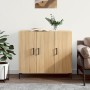 Aparador de madera de ingeniería roble Sonoma 90x34x80 cm de vidaXL, Aparadores - Ref: Foro24-828111, Precio: 92,37 €, Descue...