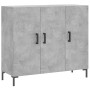 Aparador de madera de ingeniería gris hormigón 90x34x80 cm de vidaXL, Aparadores - Ref: Foro24-828112, Precio: 89,56 €, Descu...