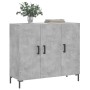 Aparador de madera de ingeniería gris hormigón 90x34x80 cm de vidaXL, Aparadores - Ref: Foro24-828112, Precio: 89,56 €, Descu...