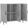 Aparador de madera de ingeniería gris hormigón 90x34x80 cm de vidaXL, Aparadores - Ref: Foro24-828112, Precio: 89,56 €, Descu...