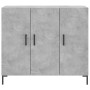 Aparador de madera de ingeniería gris hormigón 90x34x80 cm de vidaXL, Aparadores - Ref: Foro24-828112, Precio: 89,56 €, Descu...