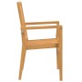 Juego de comedor para jardín 5 piezas madera maciza de teca de vidaXL, Conjuntos de jardín - Ref: Foro24-3157913, Precio: 829...