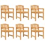 Juego de comedor de jardín 7 piezas madera maciza de teca de vidaXL, Conjuntos de jardín - Ref: Foro24-3157928, Precio: 948,0...