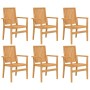 Juego de comedor de jardín 7 piezas madera maciza de teca de vidaXL, Conjuntos de jardín - Ref: Foro24-3157914, Precio: 1,00 ...