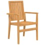Juego de comedor para jardín 5 piezas madera maciza de teca de vidaXL, Conjuntos de jardín - Ref: Foro24-3157917, Precio: 851...