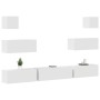 Set de muebles para TV 7 piezas madera contrachapada blanco en Muebles TV | Comprar online en Foru.es