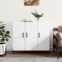 Aparador de madera de ingeniería blanco 90x34x80 cm de vidaXL, Aparadores - Ref: Foro24-828116, Precio: 104,87 €, Descuento: %