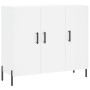 Aparador de madera de ingeniería blanco 90x34x80 cm de vidaXL, Aparadores - Ref: Foro24-828116, Precio: 104,87 €, Descuento: %