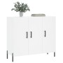 Aparador de madera de ingeniería blanco 90x34x80 cm de vidaXL, Aparadores - Ref: Foro24-828116, Precio: 104,87 €, Descuento: %