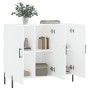 Aparador de madera de ingeniería blanco 90x34x80 cm de vidaXL, Aparadores - Ref: Foro24-828116, Precio: 104,87 €, Descuento: %