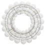 Corona de Navidad poliestireno blanca 45 cm de vidaXL, Adornos festivos - Ref: Foro24-356126, Precio: 18,68 €, Descuento: %