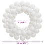 Corona de Navidad poliestireno blanca 45 cm de vidaXL, Adornos festivos - Ref: Foro24-356126, Precio: 18,68 €, Descuento: %