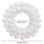Corona de Navidad poliestireno blanca 45 cm de vidaXL, Adornos festivos - Ref: Foro24-356126, Precio: 18,61 €, Descuento: %