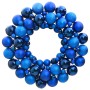 Corona de Navidad poliestireno azul 45 cm de vidaXL, Adornos festivos - Ref: Foro24-356129, Precio: 38,53 €, Descuento: %