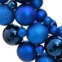 Corona de Navidad poliestireno azul 45 cm de vidaXL, Adornos festivos - Ref: Foro24-356129, Precio: 37,82 €, Descuento: %