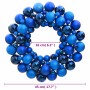 Corona de Navidad poliestireno azul 45 cm de vidaXL, Adornos festivos - Ref: Foro24-356129, Precio: 38,53 €, Descuento: %