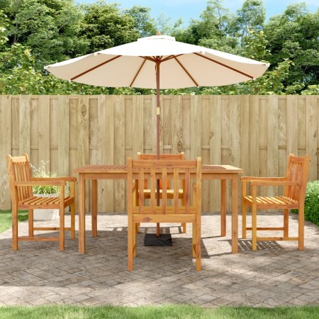 Juego de comedor de jardín 5 piezas madera maciza de acacia de vidaXL, Conjuntos de jardín - Ref: Foro24-3206277, Precio: 531...
