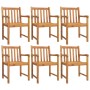 Juego de comedor para jardín 7 piezas madera maciza acacia de vidaXL, Conjuntos de jardín - Ref: Foro24-3206278, Precio: 704,...