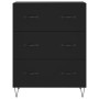 Aparador alto madera contrachapada negro 69,5x34x180 cm de vidaXL, Aparadores - Ref: Foro24-3189374, Precio: 167,74 €, Descue...