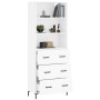 Aparador alto madera contrachapada blanco 69,5x34x180 cm de vidaXL, Aparadores - Ref: Foro24-3189381, Precio: 164,33 €, Descu...
