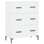 Aparador alto madera contrachapada blanco 69,5x34x180 cm de vidaXL, Aparadores - Ref: Foro24-3189381, Precio: 164,33 €, Descu...