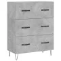 Concrete gray plywood tall sideboard 69.5x34x180 cm by vidaXL, Sideboards - Ref: Foro24-3189377, Price: 140,84 €, Discount: %