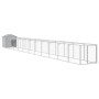 Caseta perro tejado acero galvanizado gris claro 117x1221x123cm de vidaXL, Casetas para perros - Ref: Foro24-3189068, Precio:...