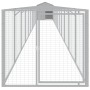 Caseta perro tejado acero galvanizado gris claro 117x1221x123cm de vidaXL, Casetas para perros - Ref: Foro24-3189068, Precio:...
