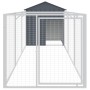 Caseta perros con tejado acero galvanizado gris 117x405x123 cm de vidaXL, Casetas para perros - Ref: Foro24-3189059, Precio: ...