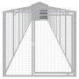 Caseta perro tejado acero galvanizado gris claro 117x1017x123cm de vidaXL, Casetas para perros - Ref: Foro24-3189067, Precio:...